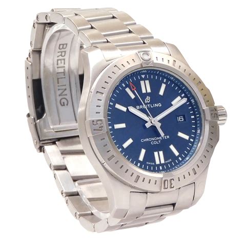 breitling colt blue dial|Breitling a17388 price.